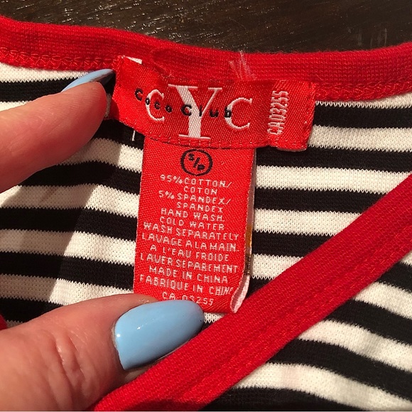 Coco Club - Striped Tank Top - Picture 2 of 4